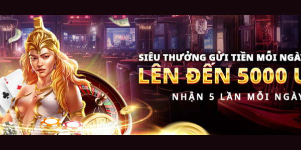 Live Casino House thưởng nạp lại mỗi ngày lên đến 5,000 USD!